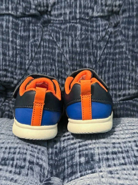 Carter's Navy and Orange Infant Sneakers with White Accents - Picture 4 of 6